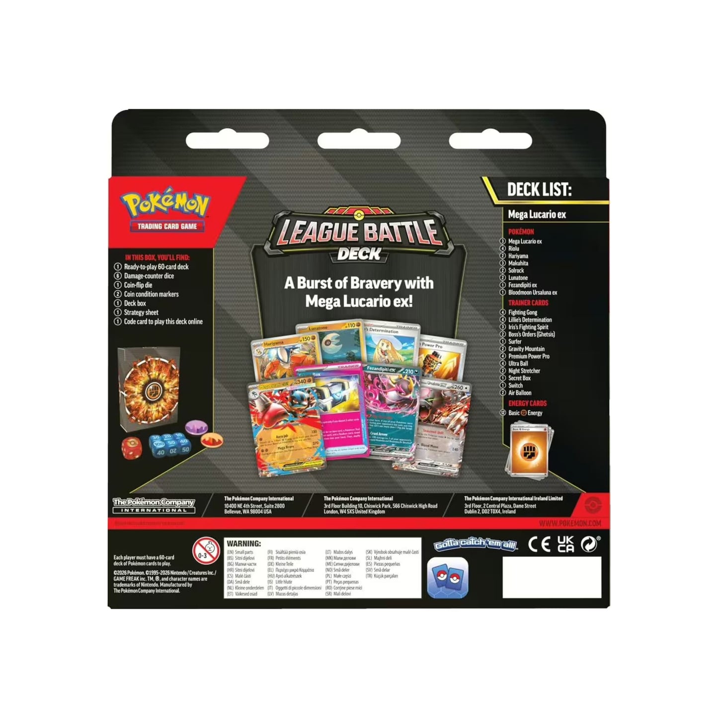 Pokémon Mega Lucario ex League Battle Deck Englisch