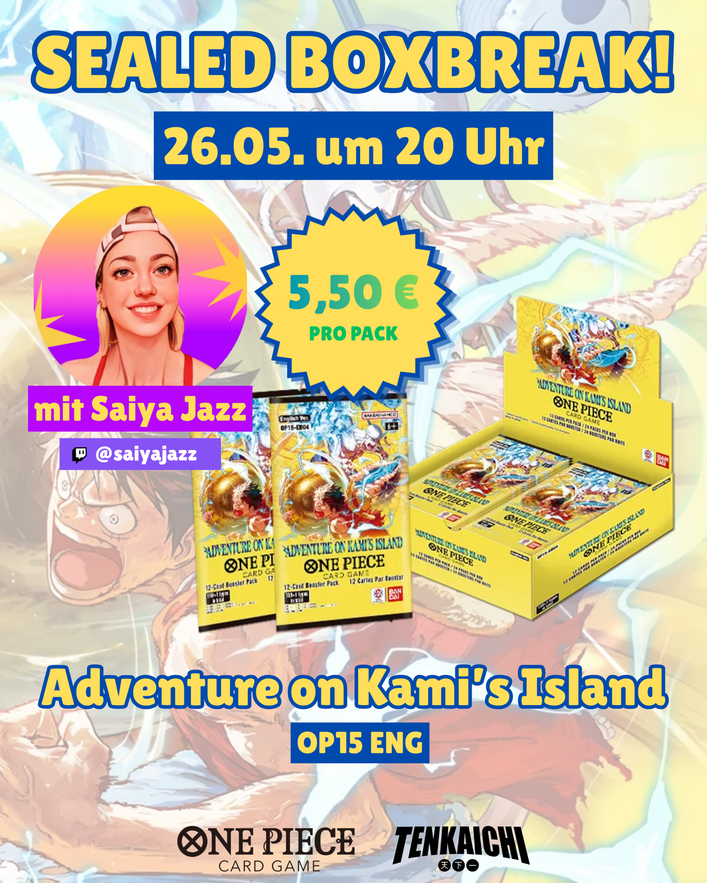 OP15 Sealed Boxbreak Booster Pack [Englisch]