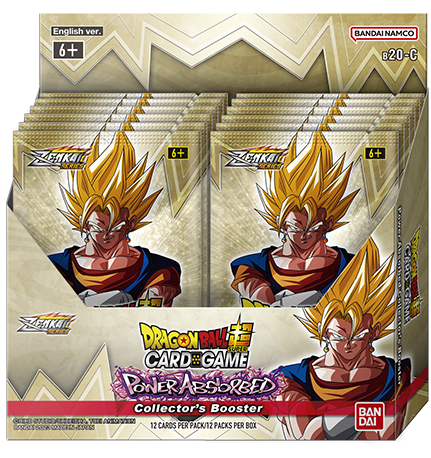 Dragon Ball Super Card Game Collectors Booster Box - eine Box mit 12 zufälligen Booster-Packs, die exklusive Designs und Original-Illustrationen enthält, darunter 2 garantierte Alt-Art-Karten mit Foil-Effekt oder besser